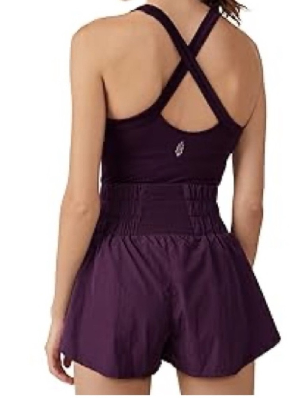 FP Movement Purple Athletic Dress Romper Built In Shorts Medium - Picture 2 of 6